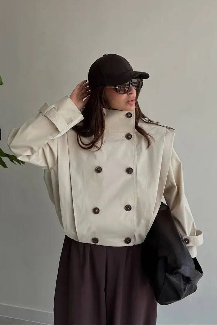 ZEYA - Gloria Pleated Trench Coat