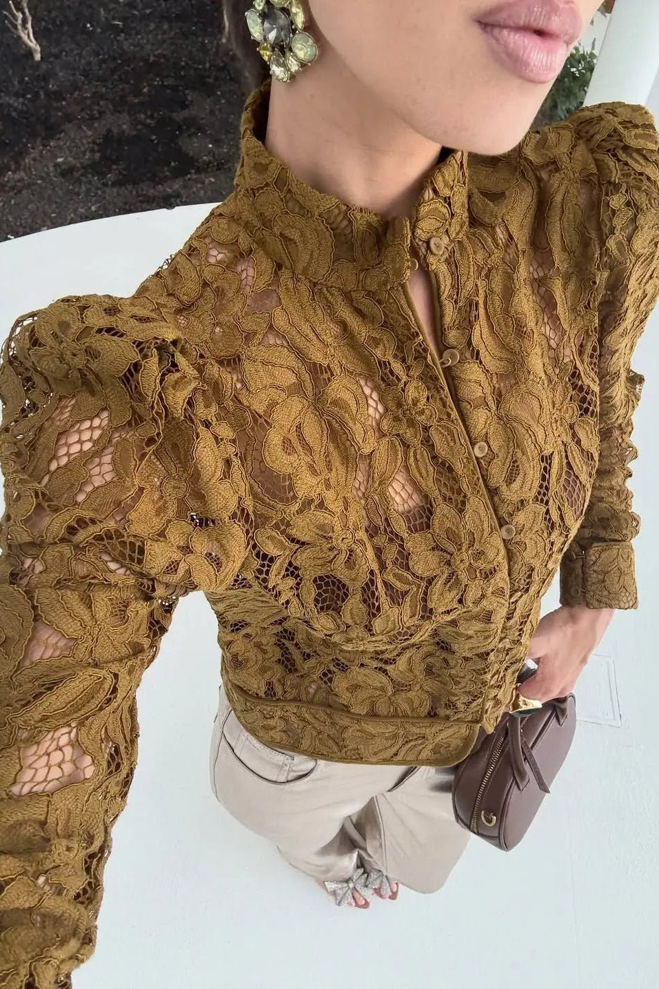 ZEYA - Hannah Lace Sheer Blouse