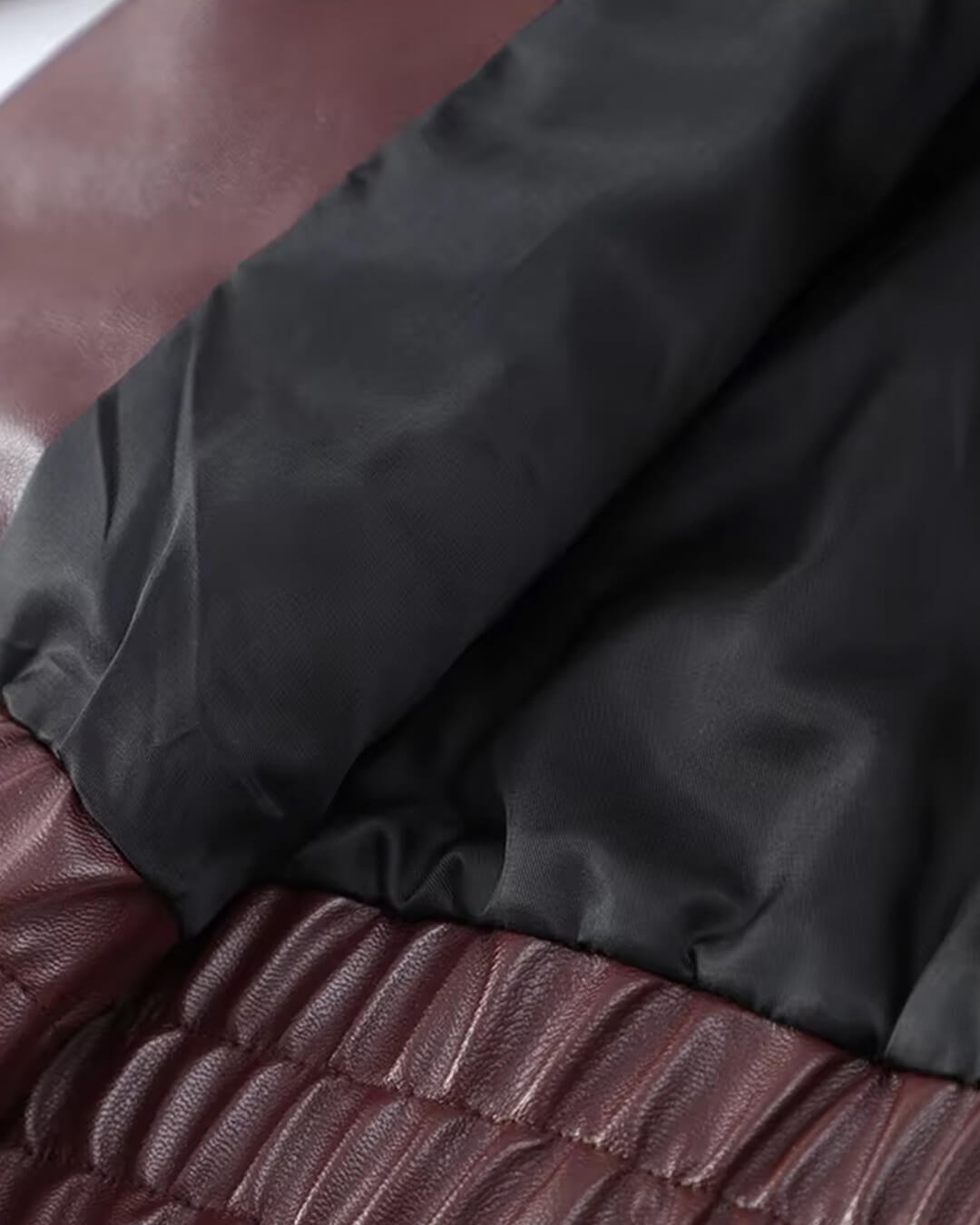 ZEYA - Jade Faux Leather Lapel Jacket