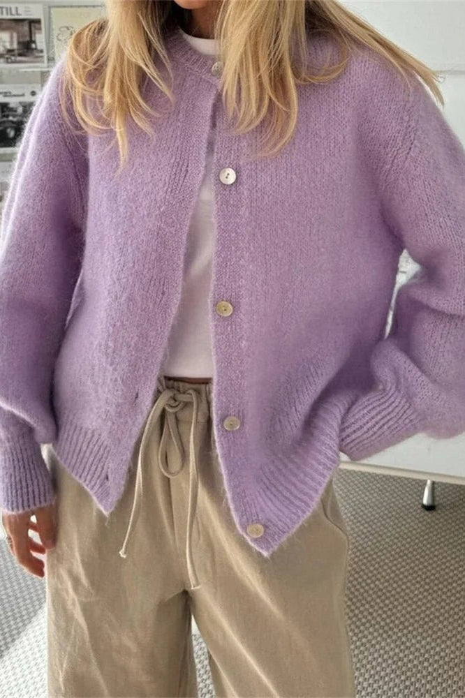 ZEYA - Jasmine Fuzzy Knit Cardigan