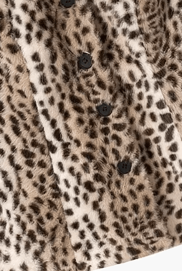 ZEYA - Katie Leopard Faux Fur Cropped Jacket