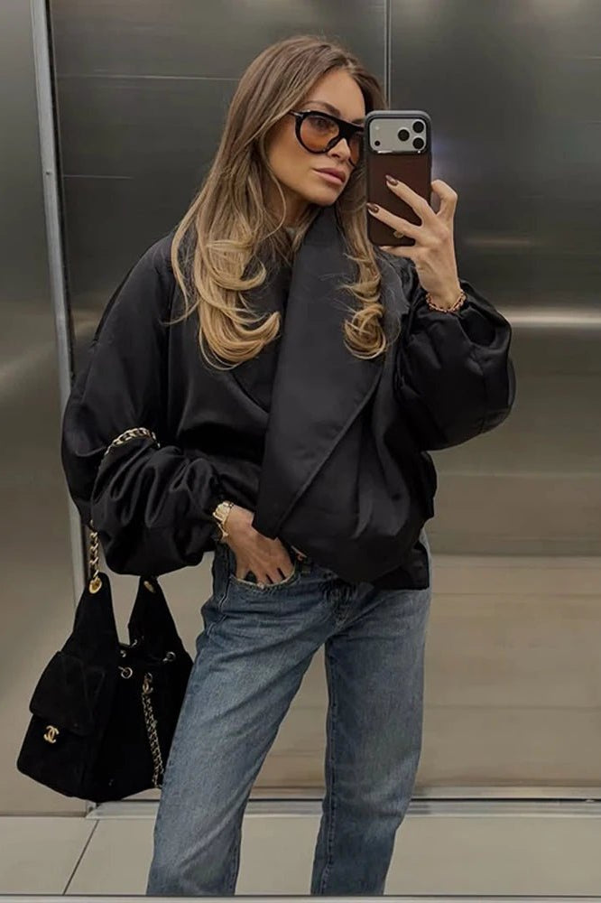 ZEYA - Kelly Oversized Bomber Jacket