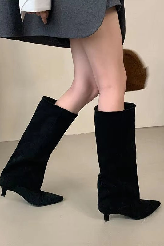 ZEYA - Kendall Knee High Suede Boots