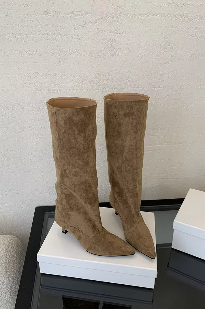 ZEYA - Kendall Knee High Suede Boots