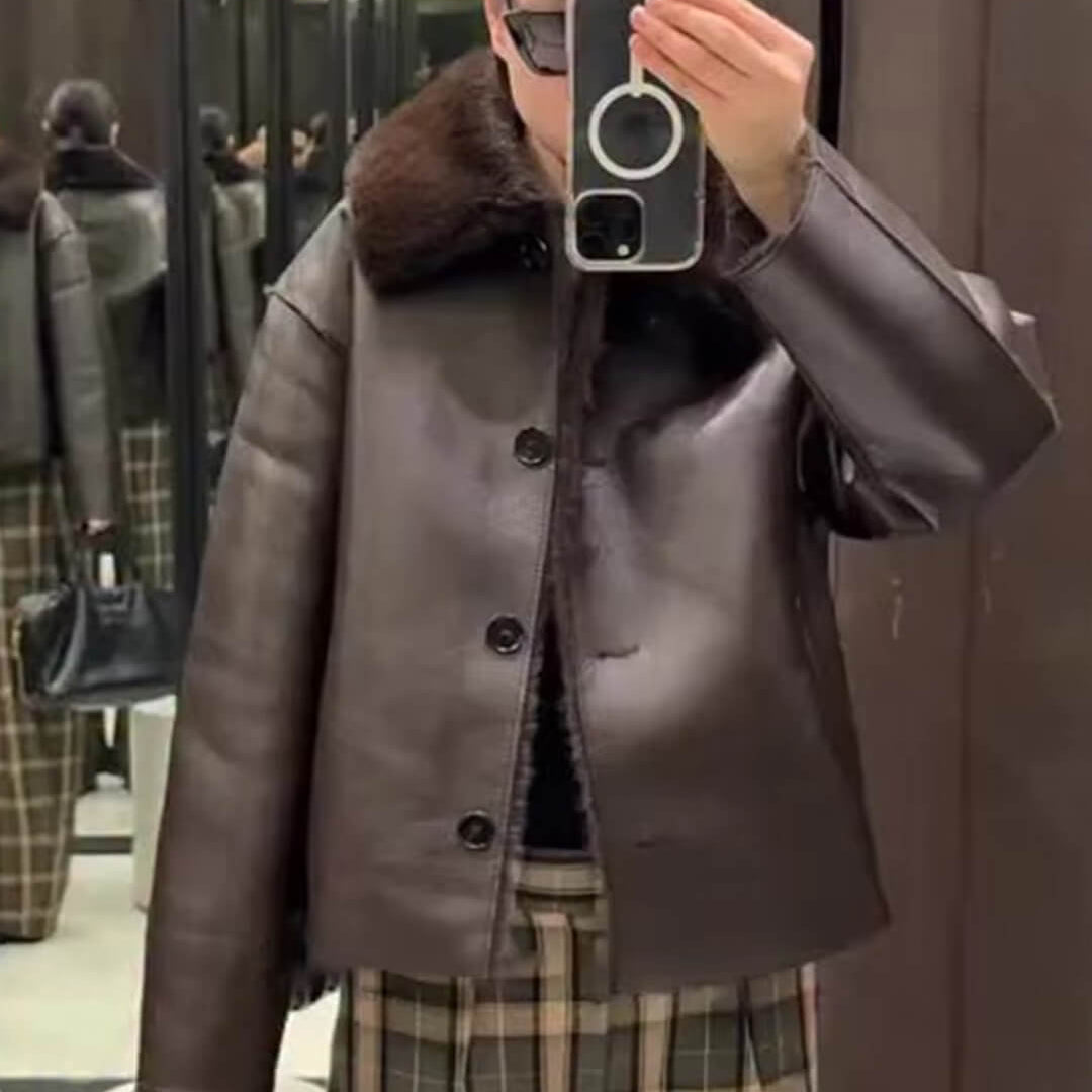 ZEYA - Laila Reversible Faux fur Leather Jacket