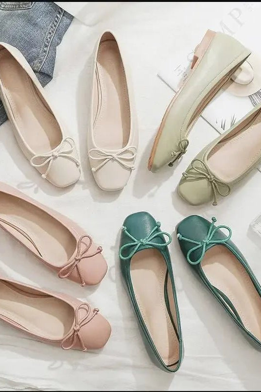 ZEYA - Lola Square Toe Ballet Flats