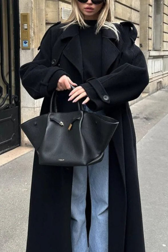 ZEYA - Long black Trench Coat