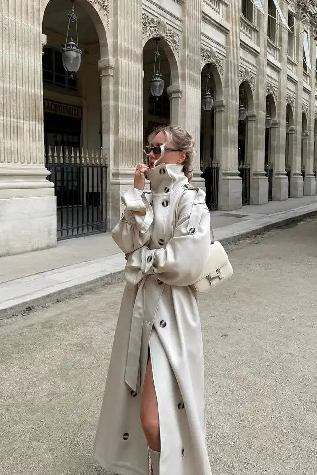 ZEYA - Lucy Long Belted Trench Coat