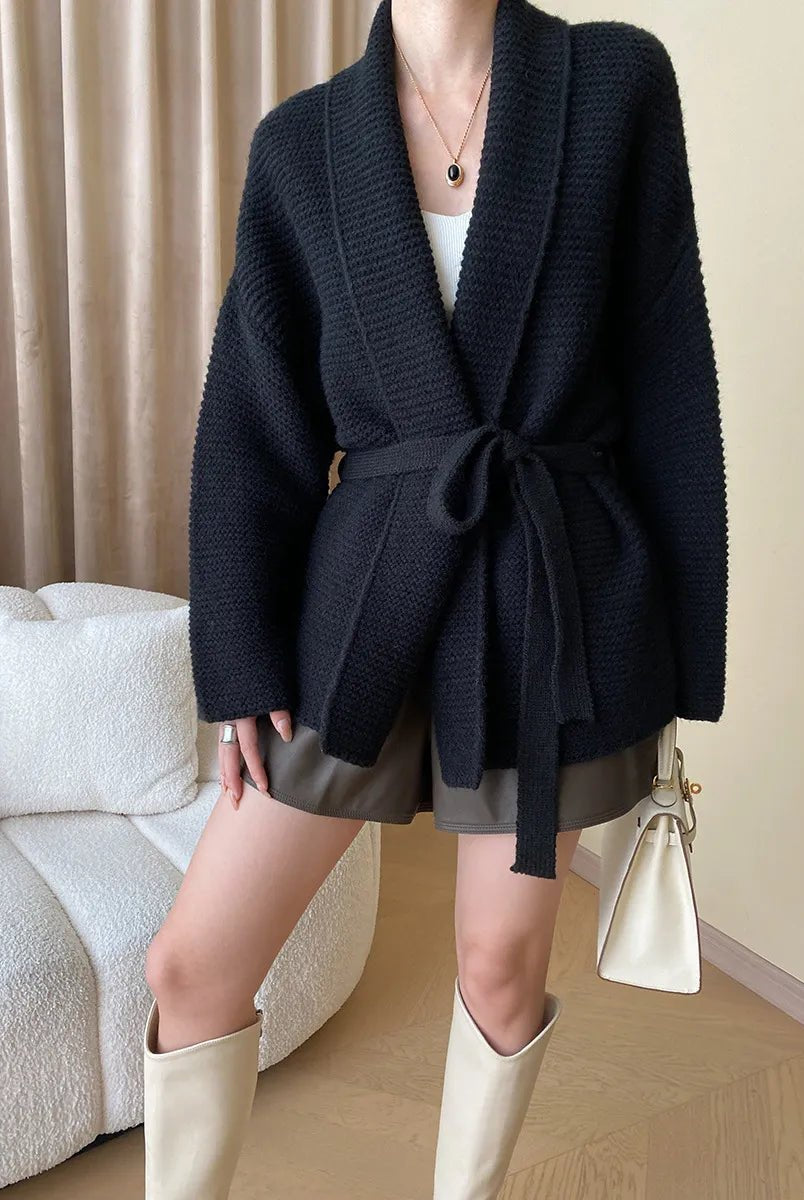 ZEYA - Madilyn Belted Knit Cardigan