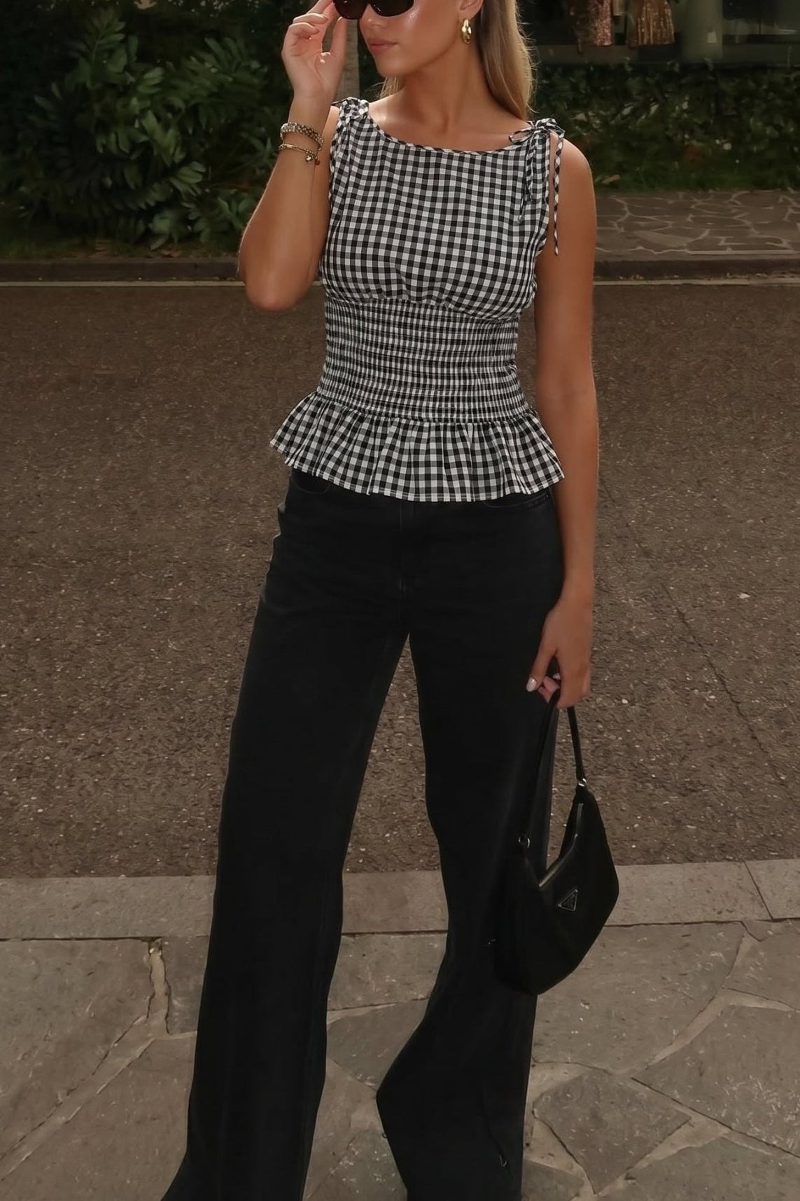 ZEYA - Margot Plaid Sleeveless Top
