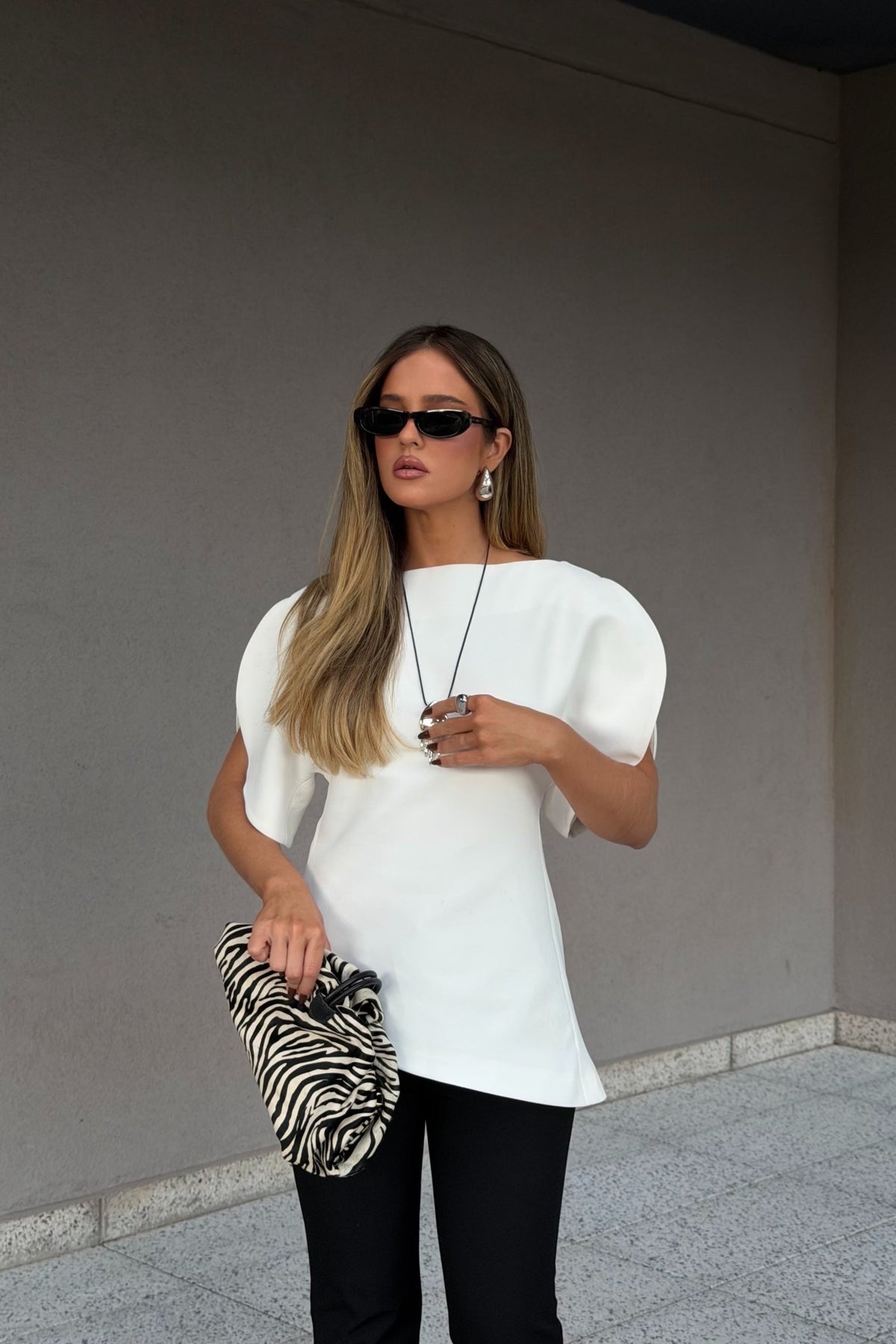 ZEYA - Margot Tricot Balloon Sleeve Top