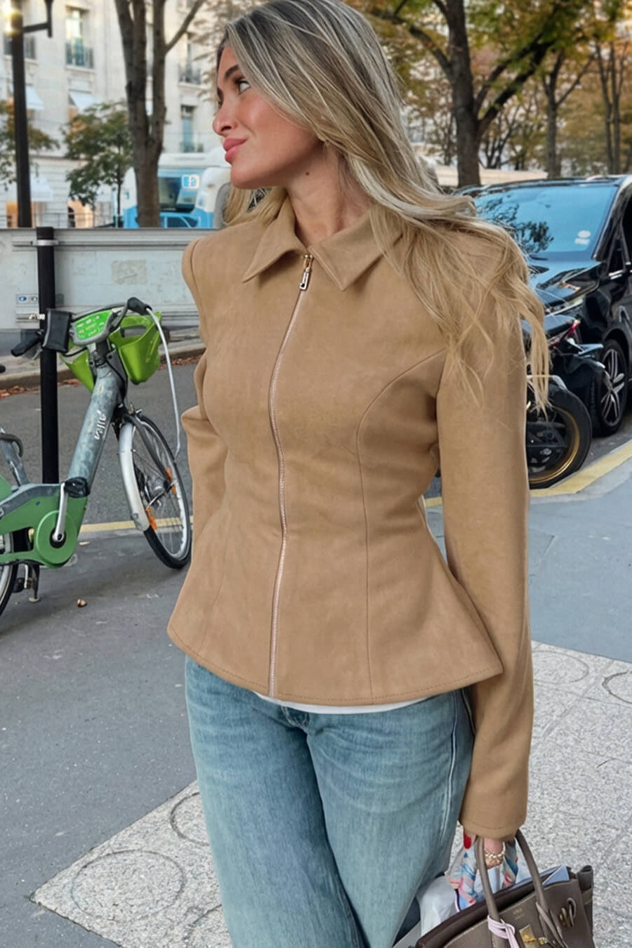 ZEYA - Mila Faux Suede Jacket