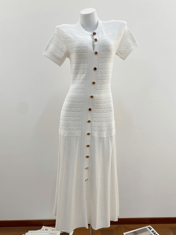 ZEYA - Milena Ribbed Knit Midi Dress