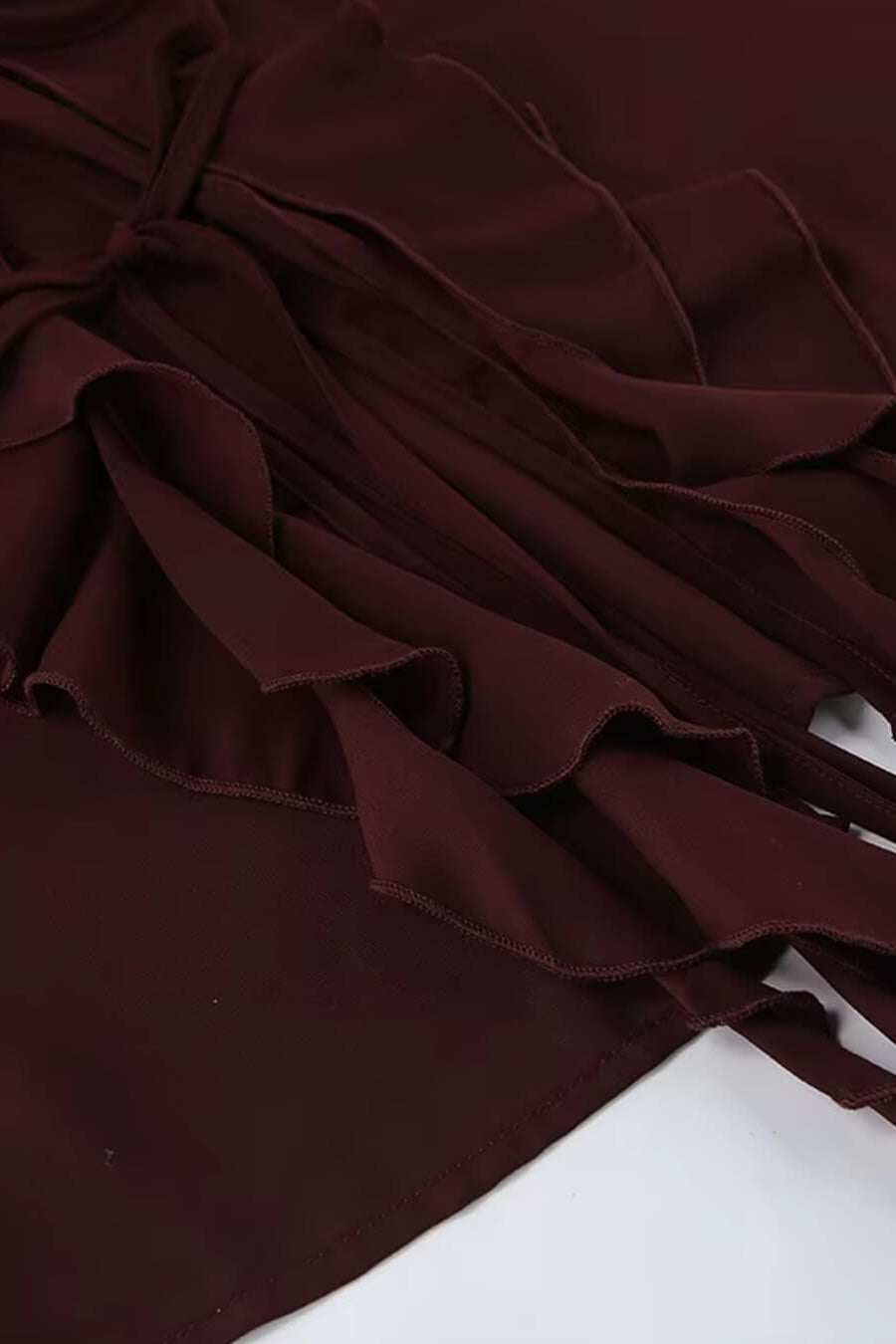 ZEYA - Monica Tie Neck Ruffled Blouse