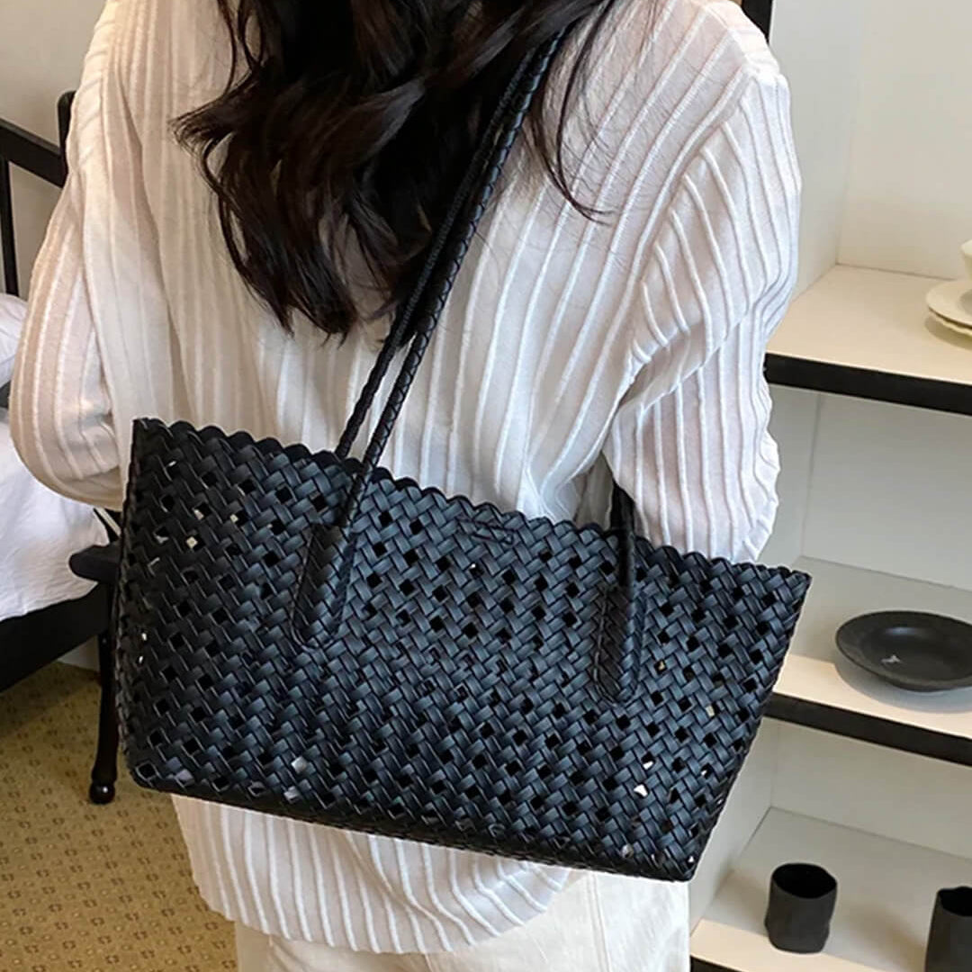 ZEYA - Nicole Woven Straw Tote
