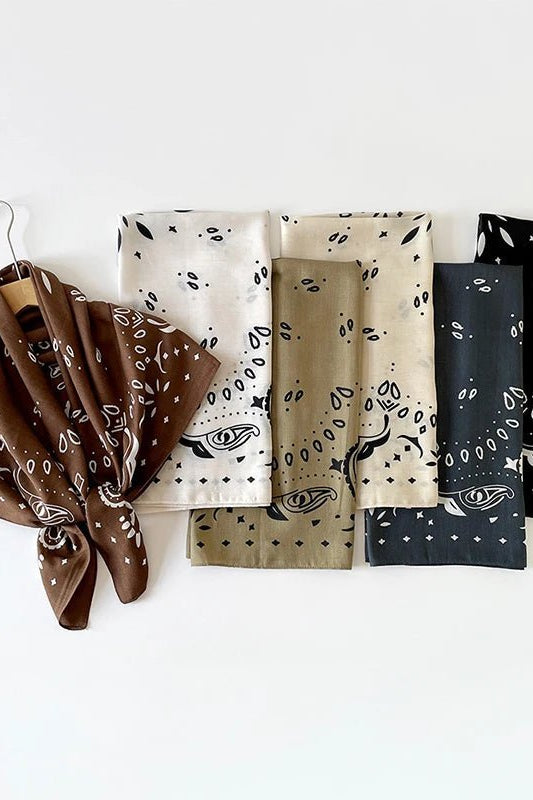 ZEYA - Portia Paisley Square Scarf