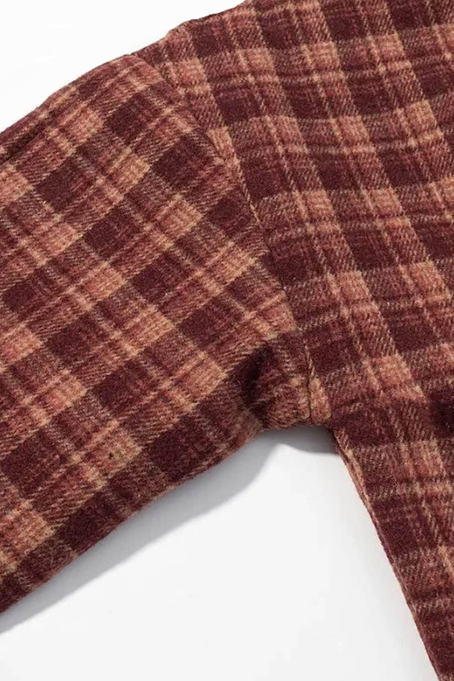ZEYA - Rachel Plaid Stand Collar Coat