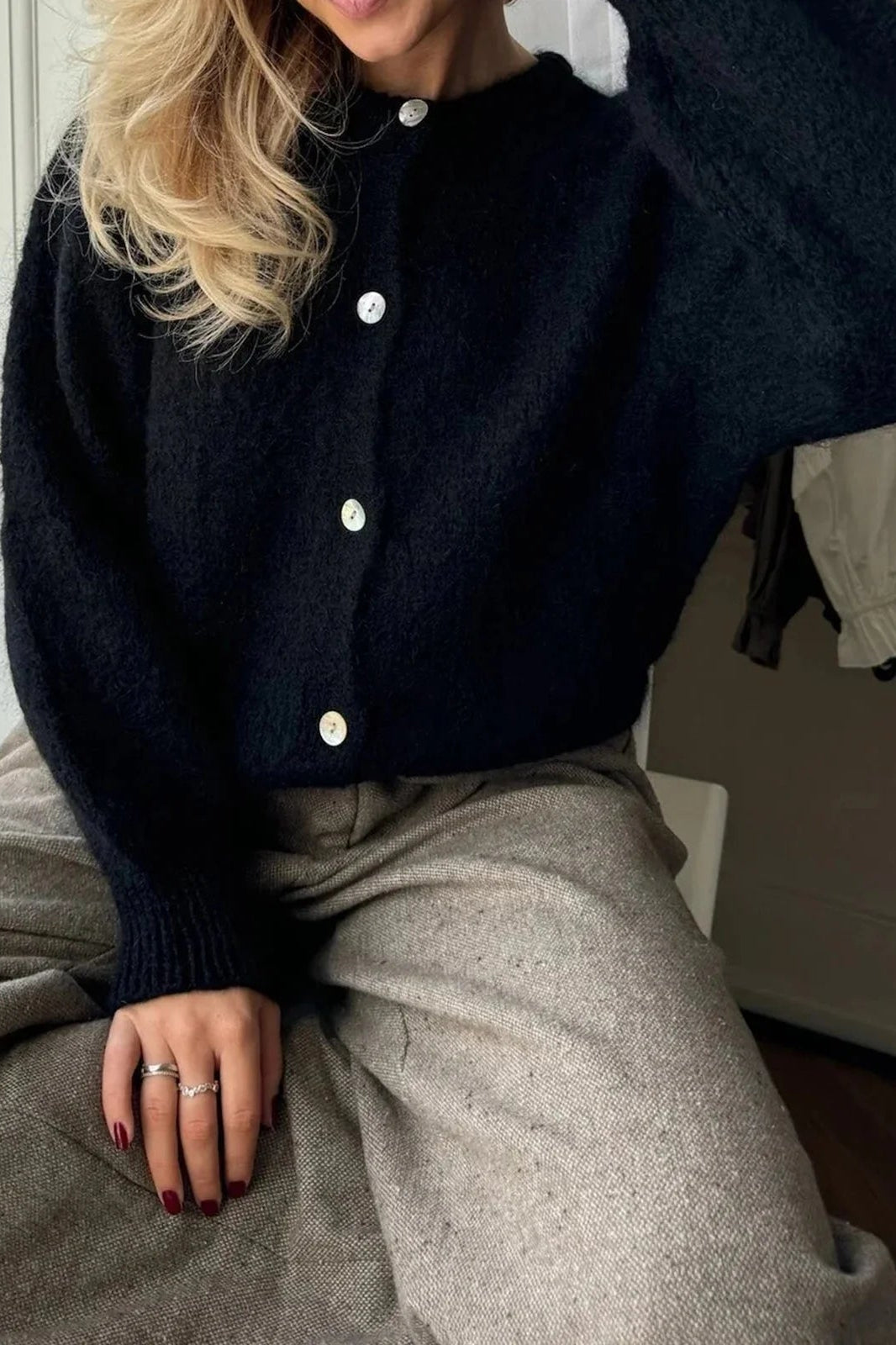 ZEYA - Rebecca Oversized Fuzzy Knit Cardigan