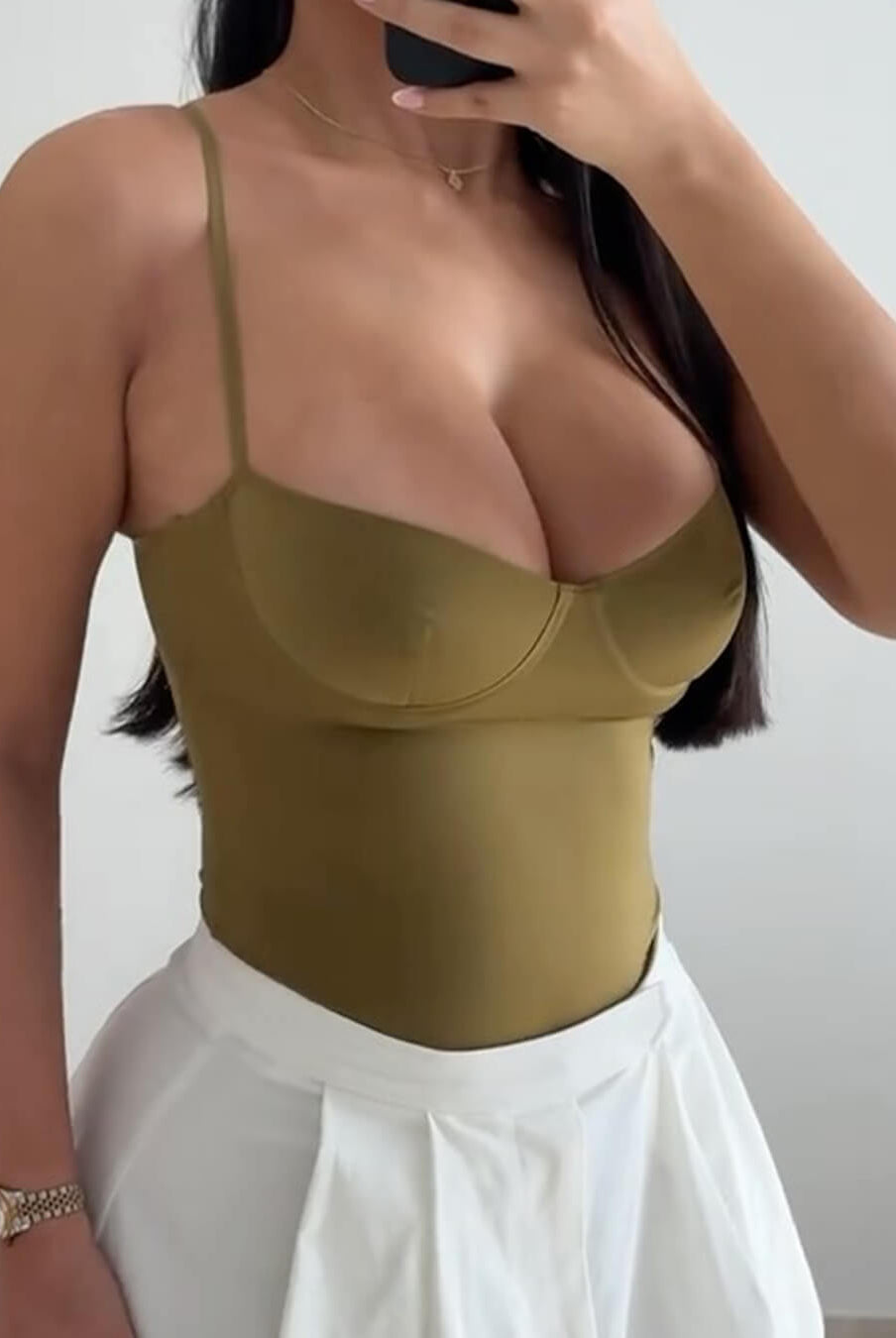 ZEYA - Rina Satin Camisole Bodysuit