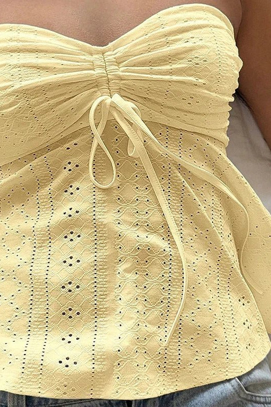 ZEYA - Rosalie Eyelet Bandeau Top