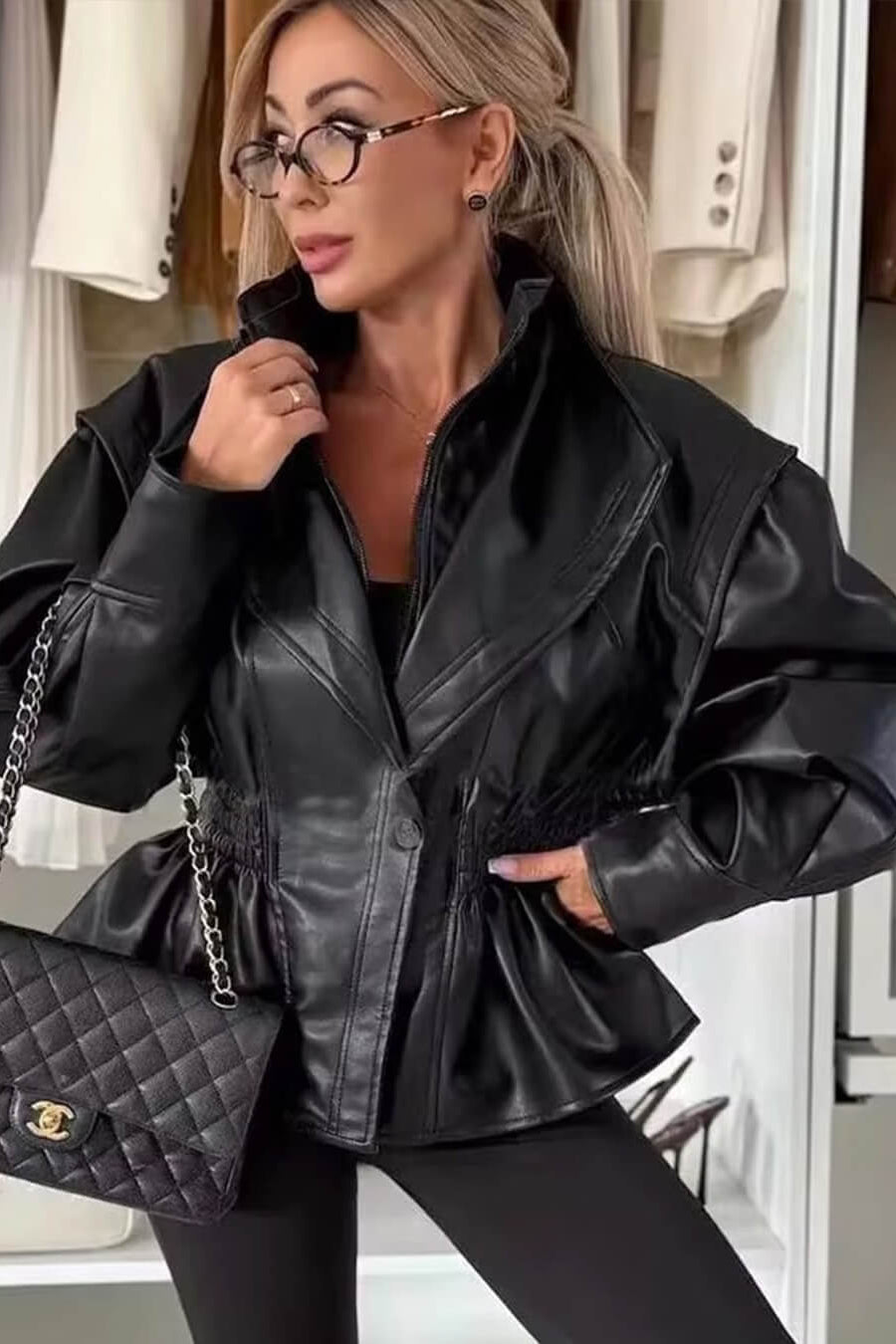 ZEYA - Rosalie Faux Leather Jacket