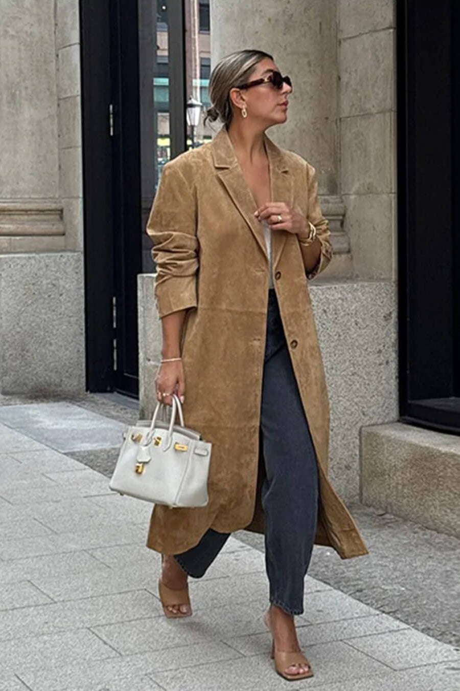 ZEYA - Sabrina Suede Trench Coat