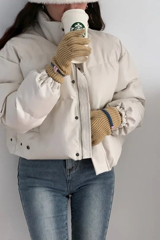 ZEYA - Sammy Faux Leather Puffer Jacket