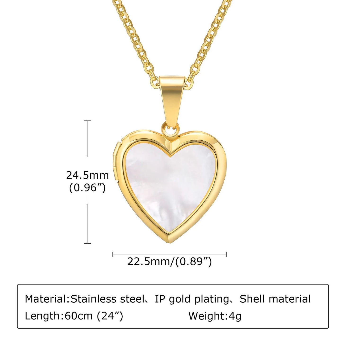 ZEYA - Selene Heart Locker Necklace