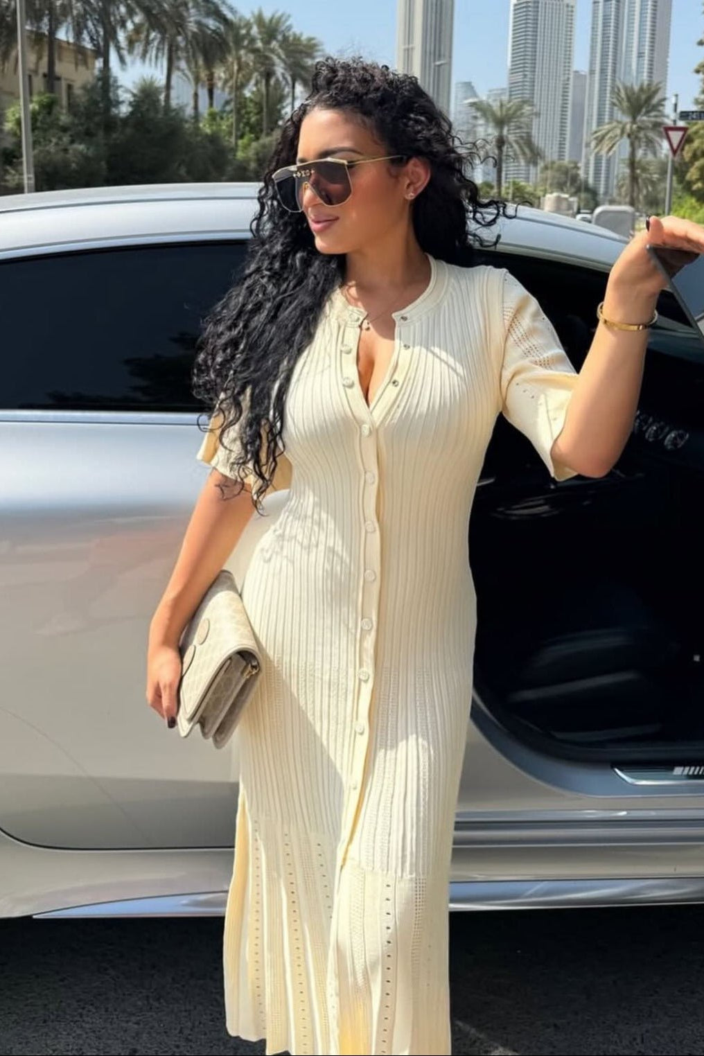 ZEYA - Shelly Bodycon Knitted Maxi Dress