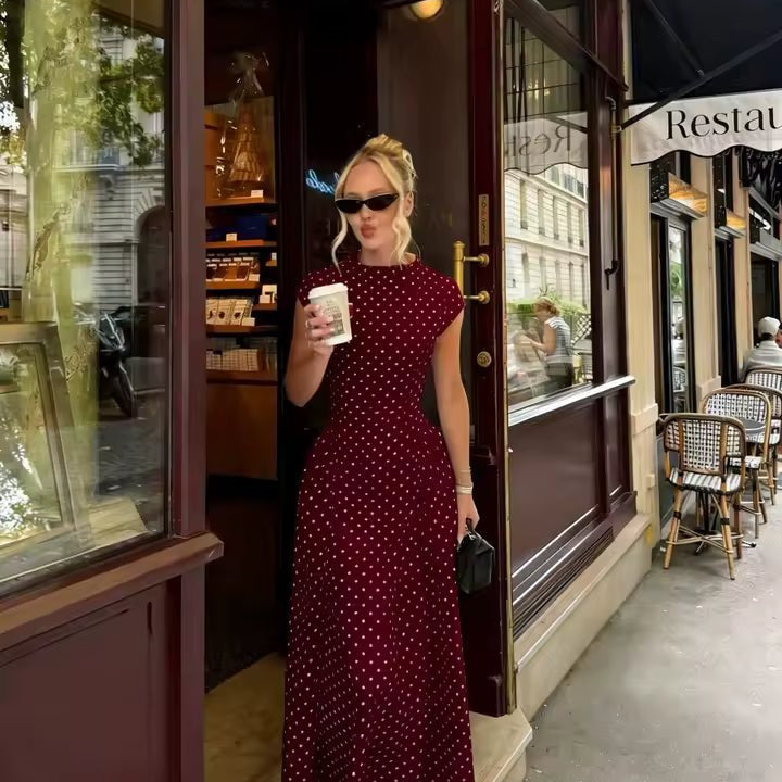 ZEYA - Sienna Flare Maxi Dress with Cap Sleeves