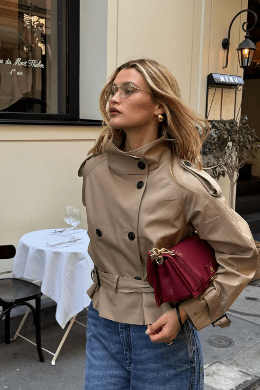ZEYA - Sofia Cropped Trench Coat