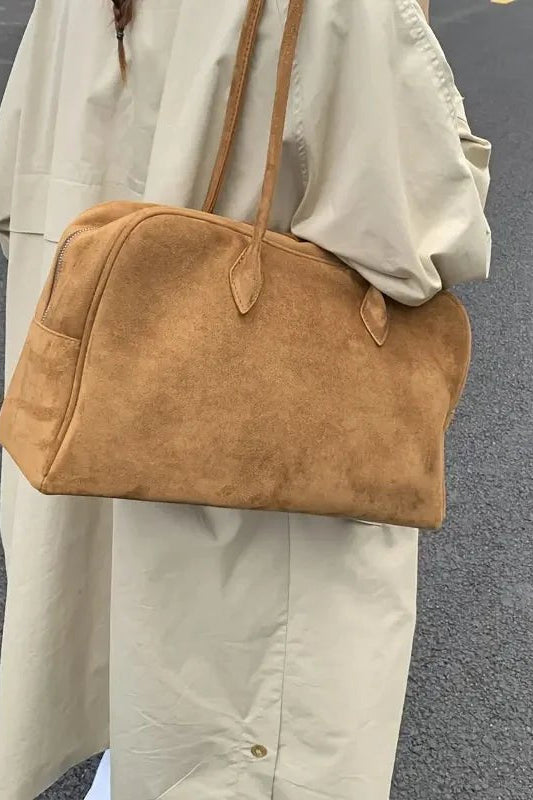 ZEYA - Sofia Vintage Faux Leather Laptop Tote