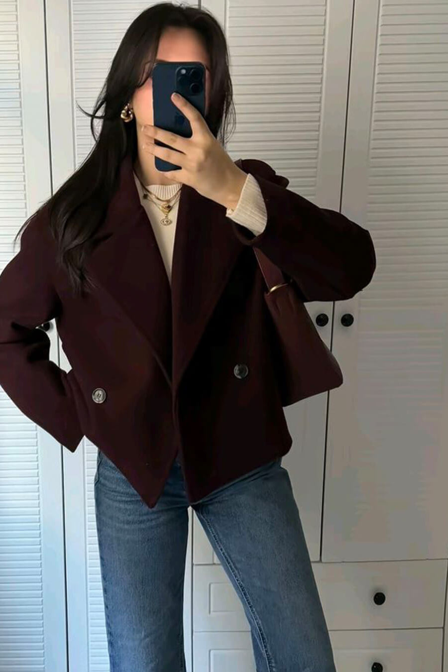 ZEYA - Suzy Short Double - Breasted Coat