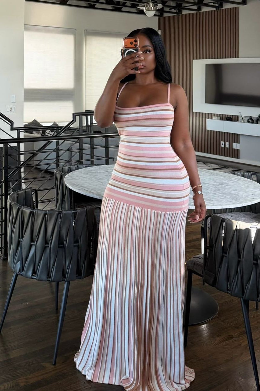 ZEYA - Tessa Striped Cami Maxi Dress