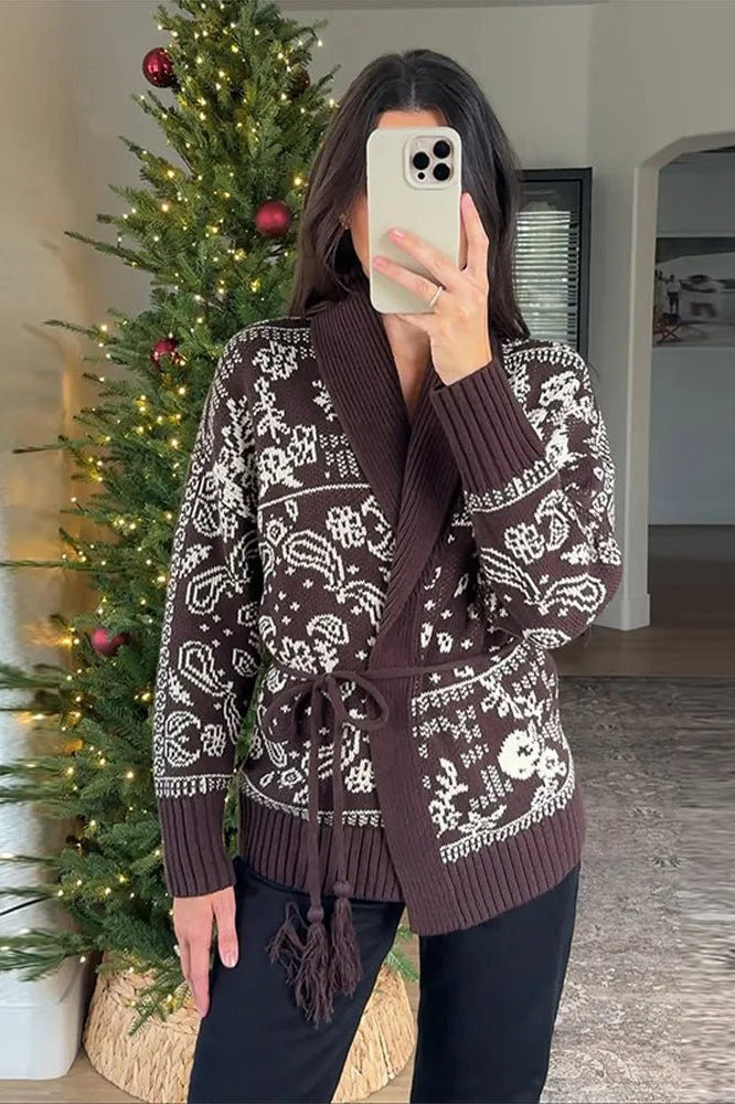 ZEYA - Valerie Jacquard Knit Cardigan