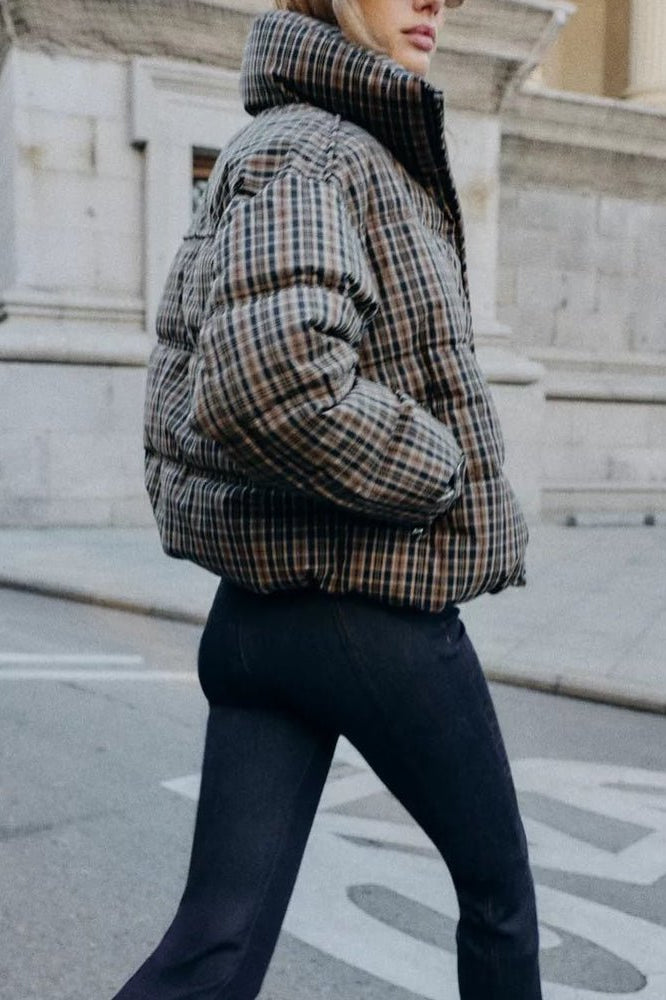 ZEYA - Valerie Plaid Puffer Jacket