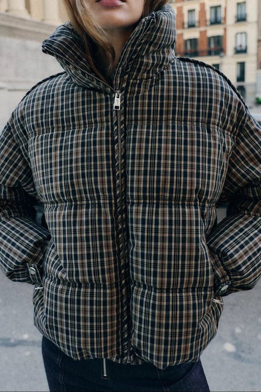 ZEYA - Valerie Plaid Puffer Jacket