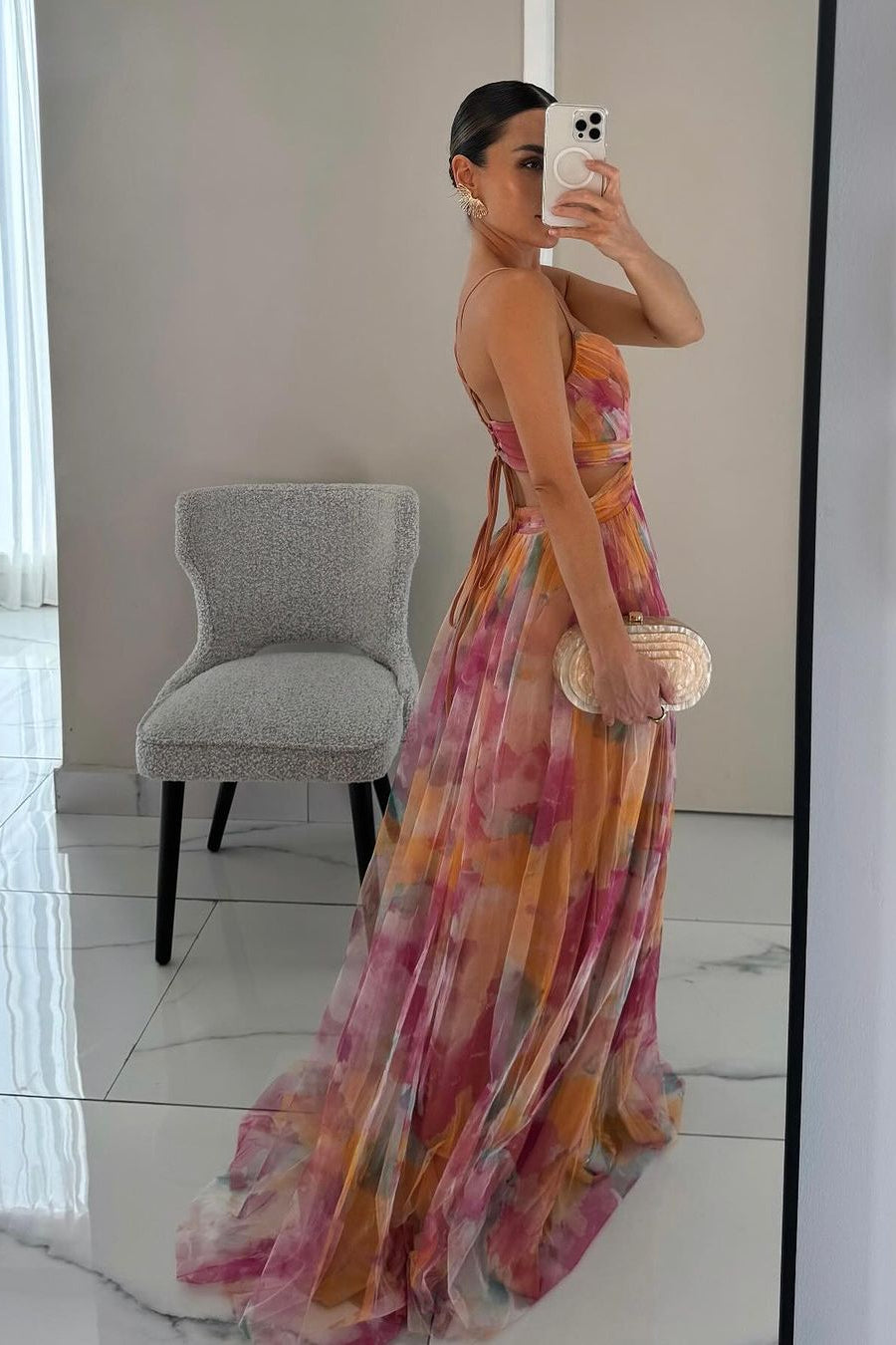 ZEYA - Vivien Floral Tulle Maxi Dress