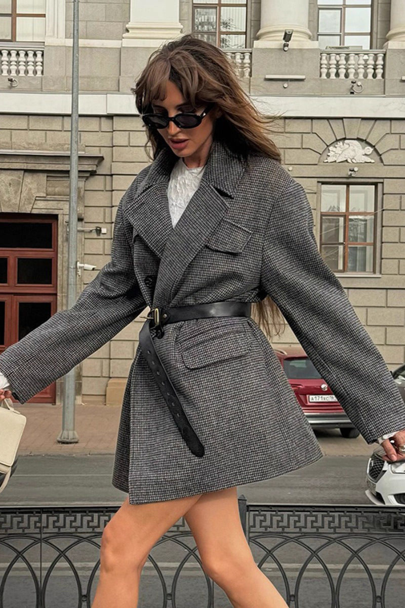 Cappotto Amy in tweed strutturato