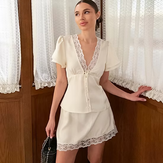 Greta camicia in raso con bottoni