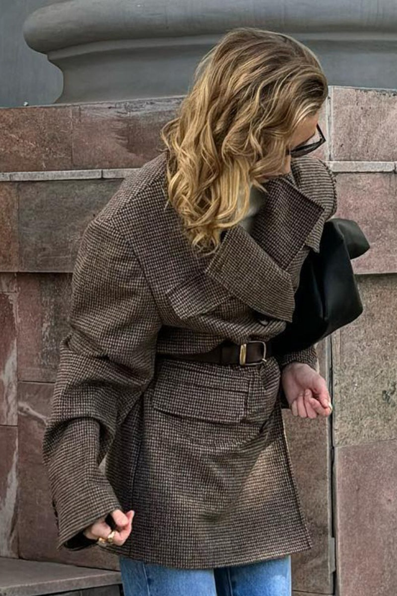Cappotto Amy in tweed strutturato