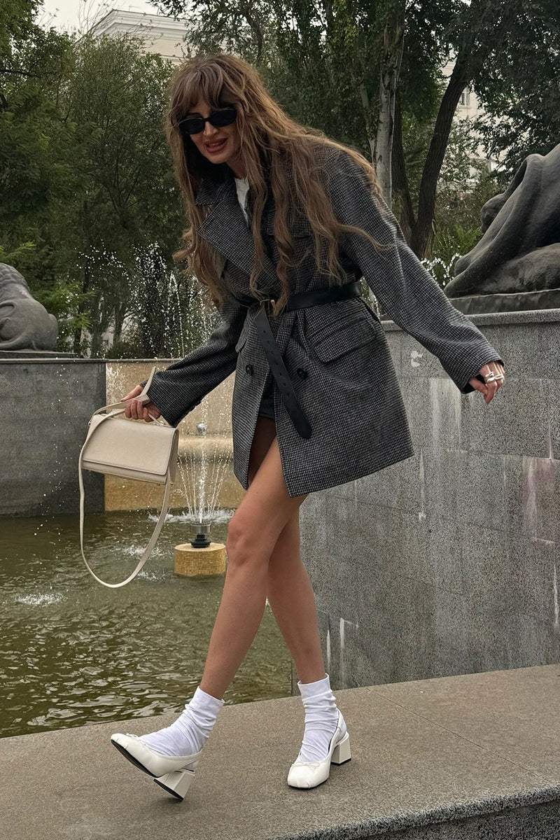 Cappotto Amy in tweed strutturato