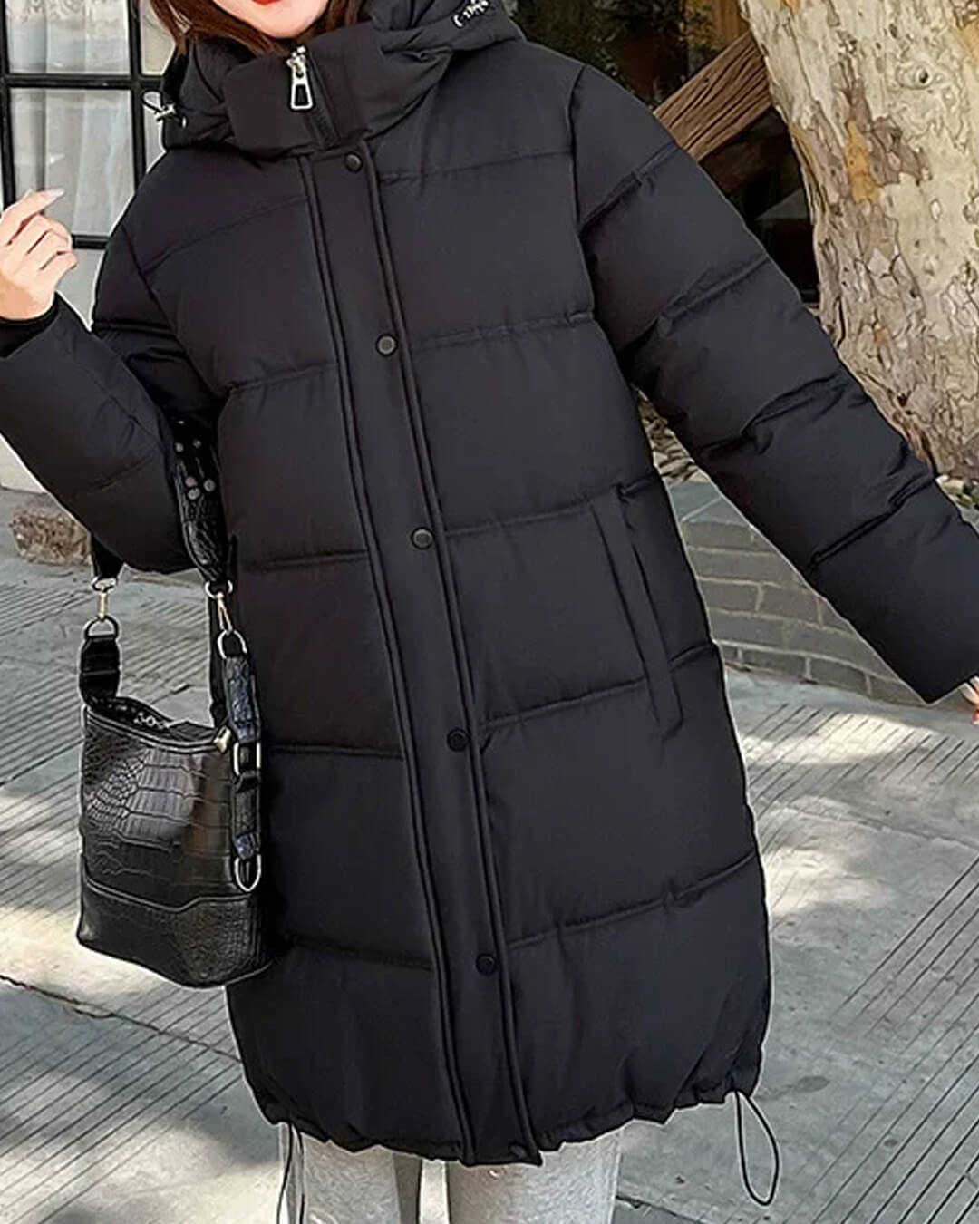 Carlyn Hooded Womens Parka Coat - Mid-Length Winter Jacket for Women, Stylish and Comfortable 4