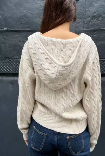 Cardigan Melanie a collo alto con zip