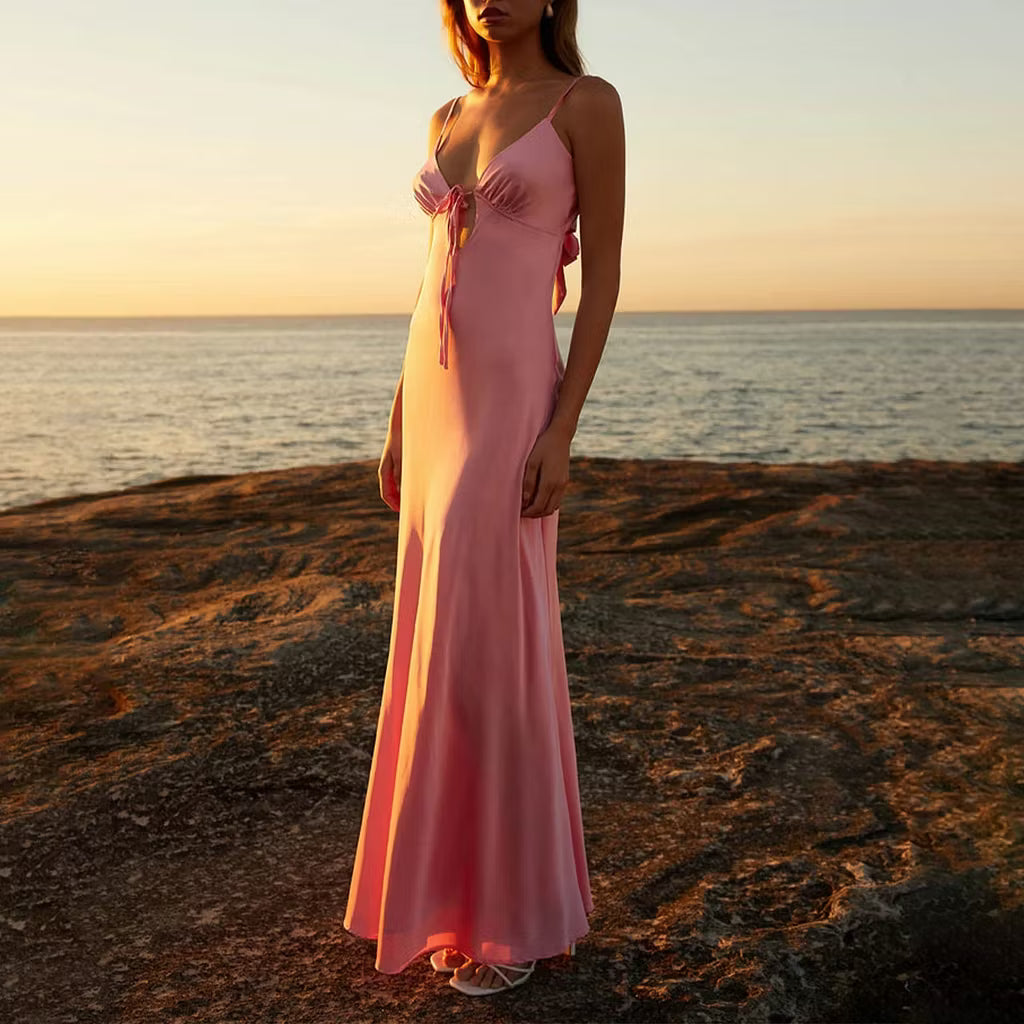 Bianca cutout cami maxi dress setoso
