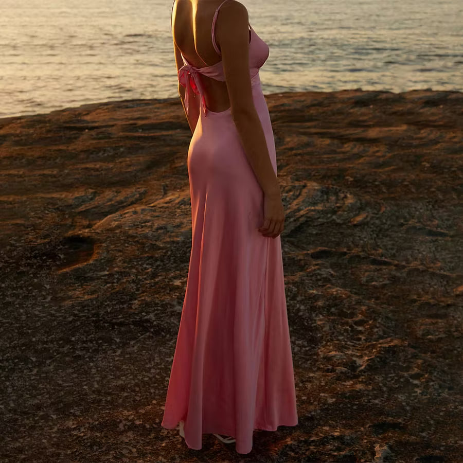 Bianca cutout cami maxi dress setoso