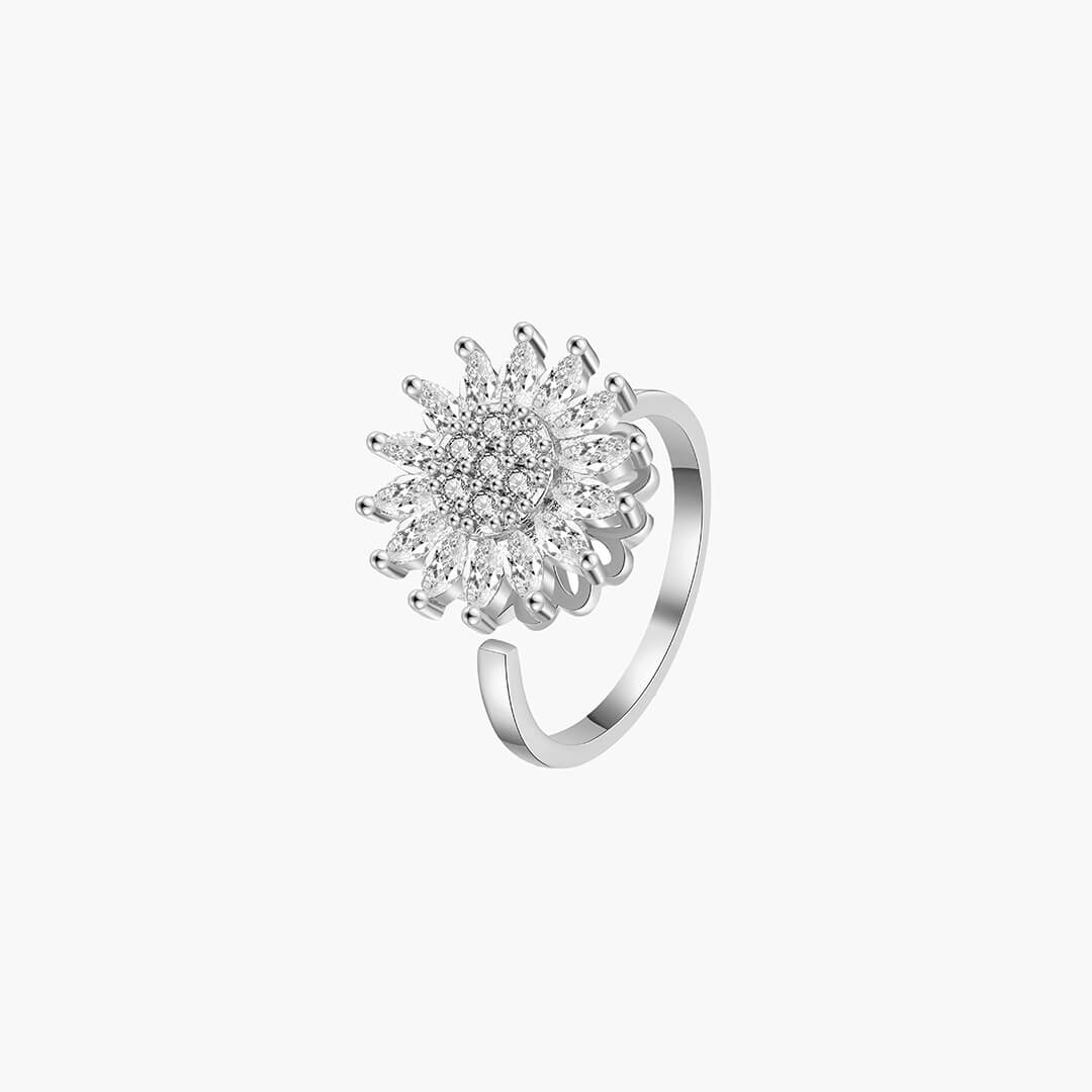 Anello Spinner Fiore Ansia