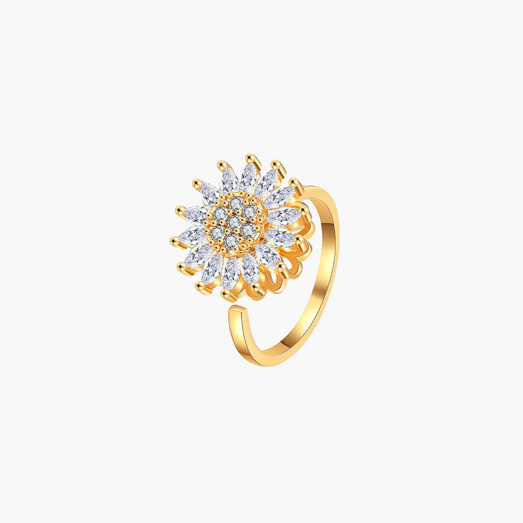 Anello Spinner Fiore Ansia
