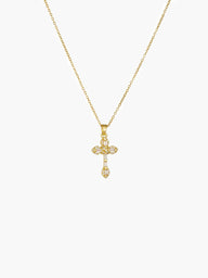 Collana con ciondolo a croce in zircone Lucy
