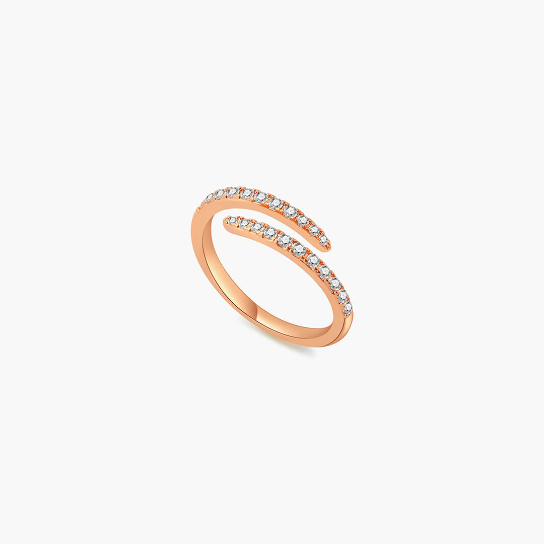 Anello Lydia Twirl Pavé